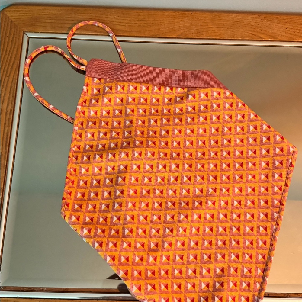 Zara Coral Patterned Top